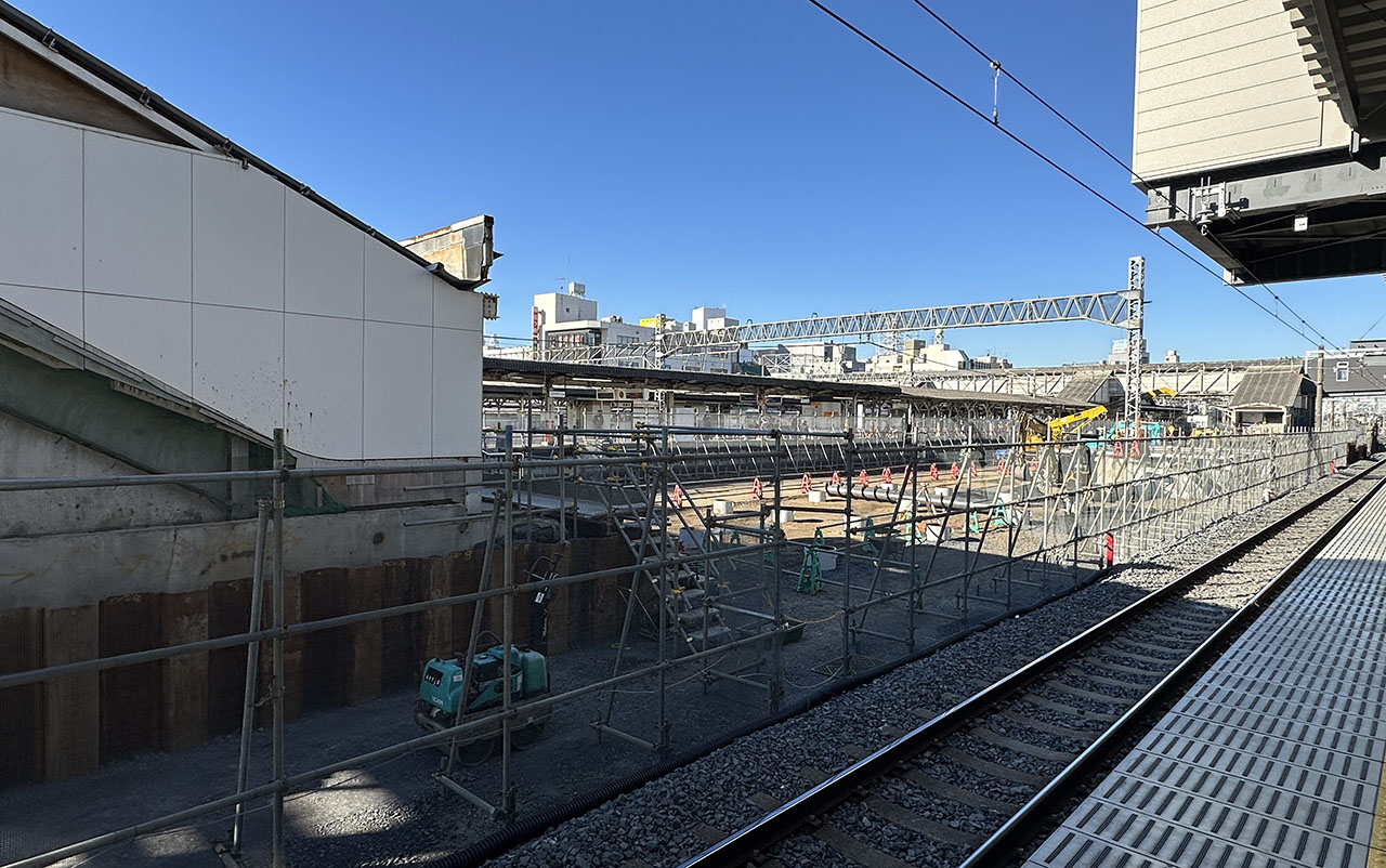 春日部駅旧上りホームの今